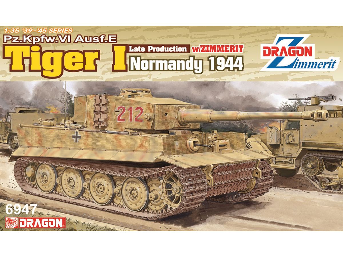 WW.II German Army Tiger I Late Production Normandy 1944 Magic Track/Aluminum Gun Barrel/3D Printed Muzzle Brake/Wittmann Figure Included Luxurious Specifications