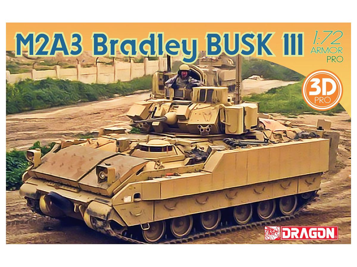 US Army Infantry Fighting Vehicle M2A3 Bradley BUSK III 3D Parts Included