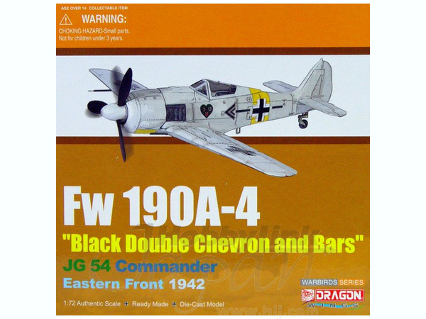 Focke Wulf Fw190A-4 Black Double Chevron And Byrds