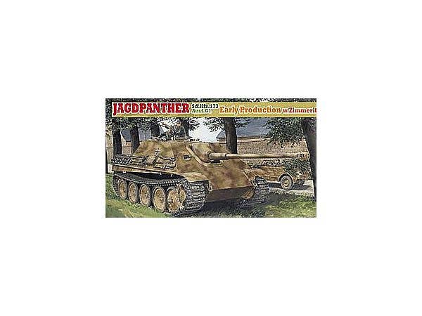 WWII German Heavy Tank Destroyer Jagdpanther Ausf.G1 Early Production Model with Zimmerit Coating, Magic Tracks, Aluminum Barrel, and 3D Printed Muzzle Brake