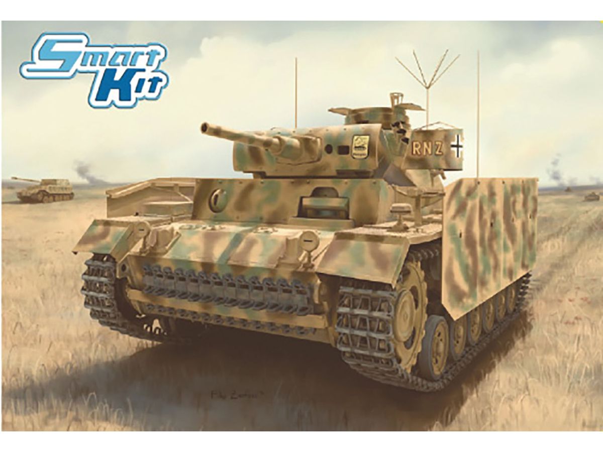WWII German Pz.Bef.Wg,Ausf,J III Command Tank Type J with Schurzen Magic Tracks/Aluminum Barrel/Metal Smoke Grenade Discharger Included Luxury Edition