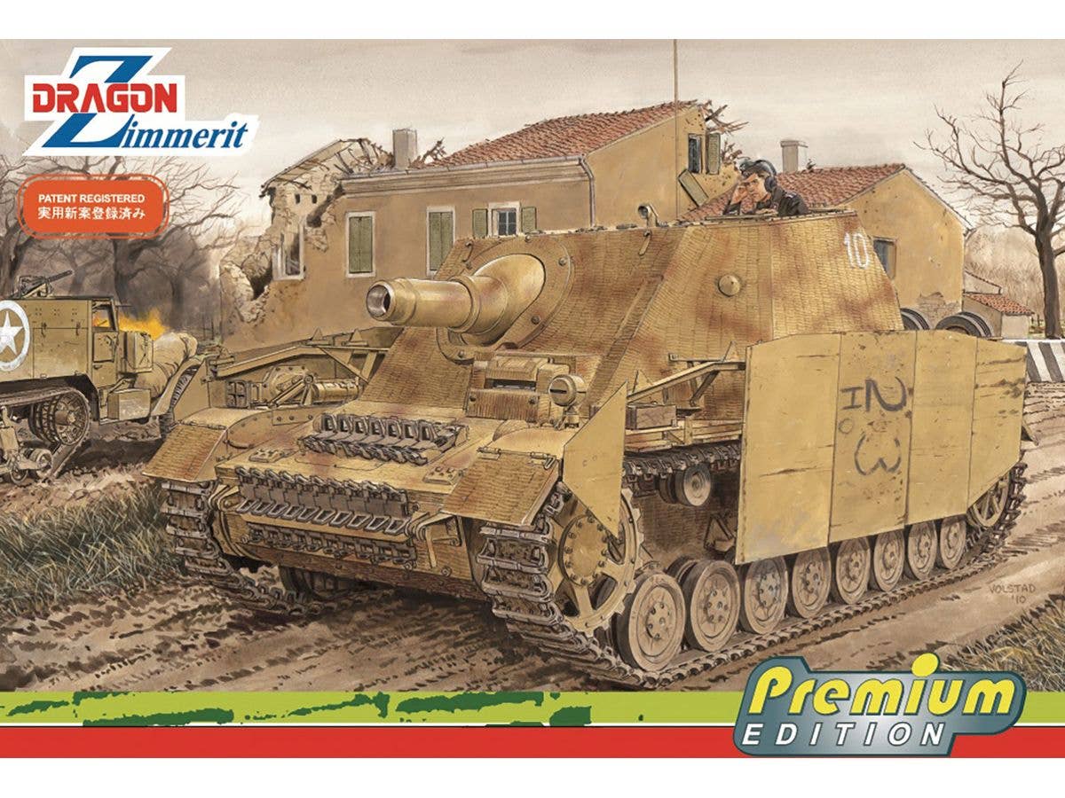 WWII German Sd.Kfz.166 Sturmgeschutz IV Brummbar Early Production Model with Zimmerit Coating, Aluminum Barrel, Magic Tracks, and Metal Schurzen (Luxury Edition)
