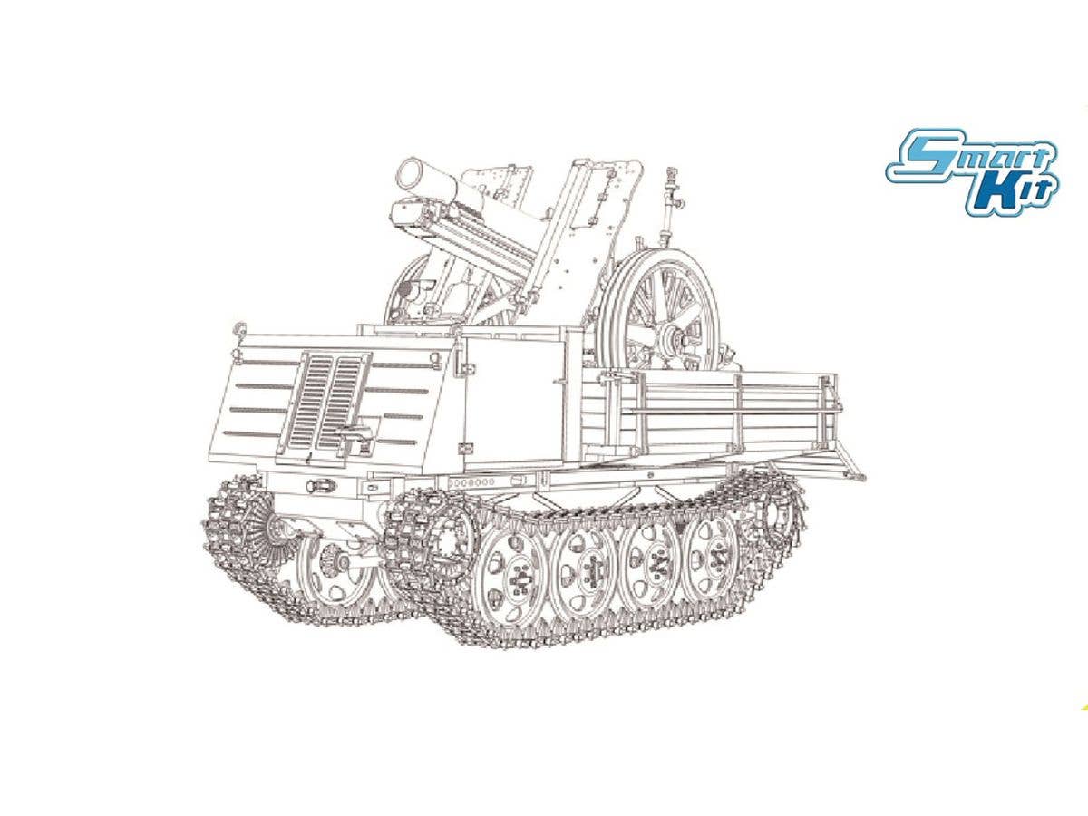 WWII German RSO/3 & 15cm s.IG.33 Howitzer with Magic Tracks, Aluminum Barrel, and 3D Printed Parts - Deluxe Edition