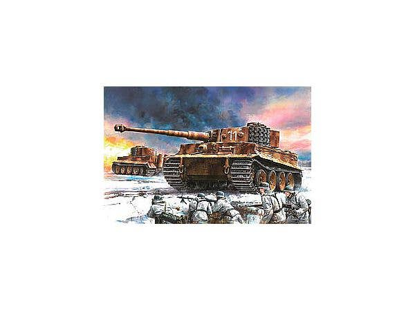 WWII German Tiger I Mid-Model Zimmerit Coating, 506th Heavy Tank Battalion, Eastern Front, 1944, Magic Tracks, Aluminum Barrel, 3D Printed Muzzle Brake Included