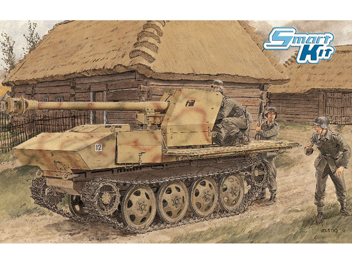 WW.II German 7.5cm PaK40/4 RSO Magic Track/Aluminum Barrel/3D Printed Muzzle Brake Included Luxury Version
