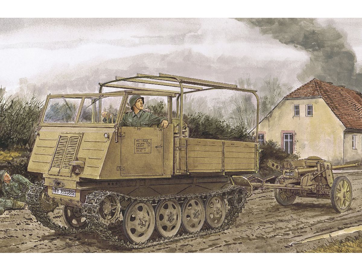 WW.II German RSO/3 & 5cm Pak38 Anti-Tank Gun Magic Track/Aluminum Barrel/3D Printed Muzzle Brake Included Luxury Version