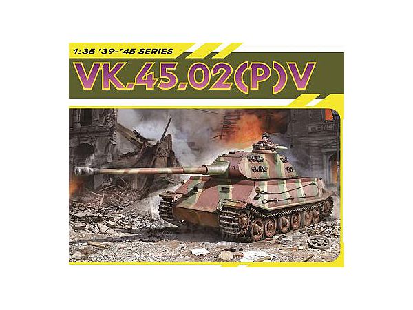 WWII German VK.45.02(P)V prototype heavy tank with magic tracks, aluminum barrel, 3D printed muzzle brake and copper wire. Luxury model.