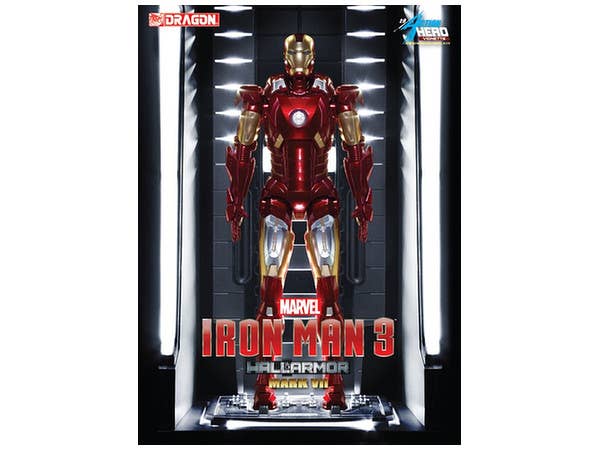 IRON MAN 3 HALL OF ARMOR フィギュア用ディスプレイ Toys-Box Hall of Armor 3.0 1/6 Scale Iron Man Display Cases