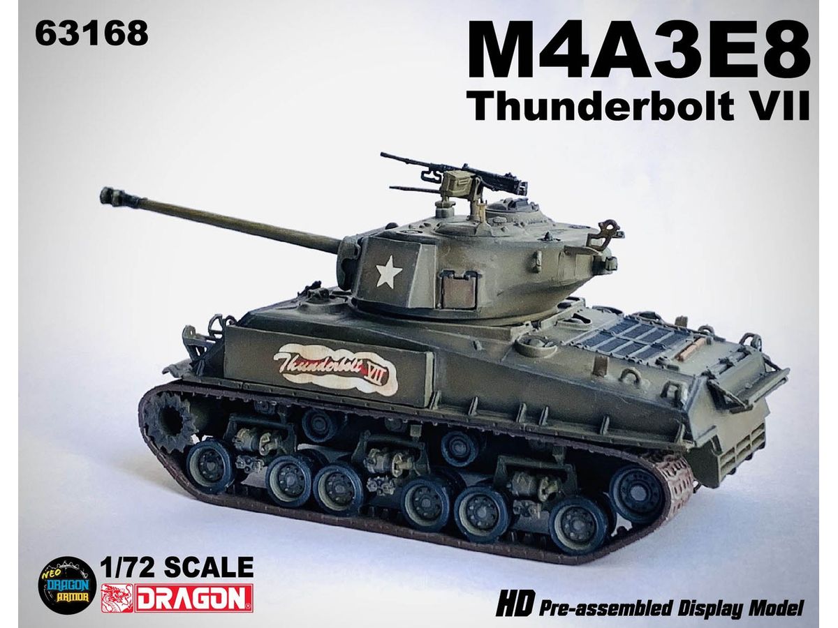 WW.II US Army M4A3E8 Thunderbolt VII 4th Armored Division 37th Tank Regiment Commander Car Germany 1945 Finished Product