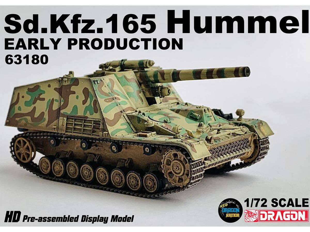 WW.II German Army Sd.Kfz.165 Hummel Early Production type 3-color Camouflage Finished Product
