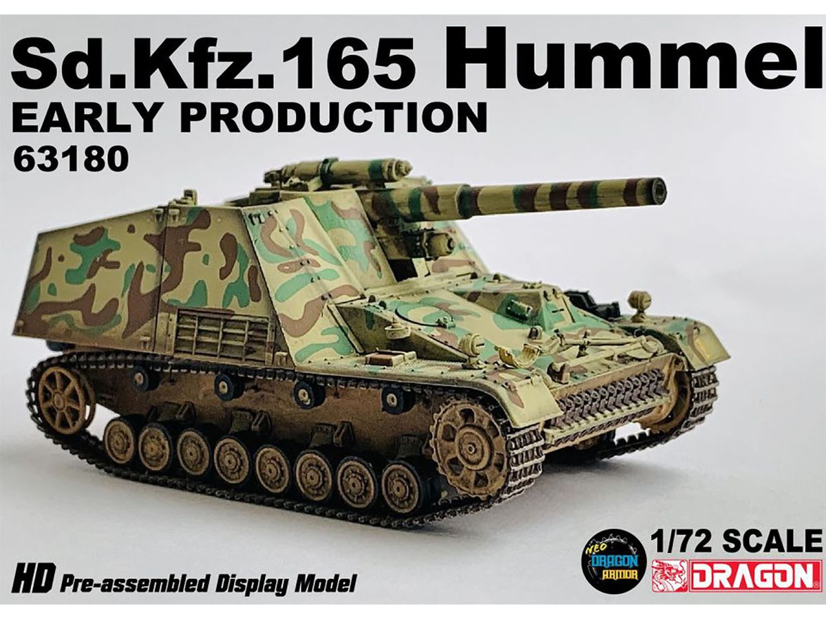 WW.II German Army Sd.Kfz.165 Hummel Early Production type 3-color Camouflage Finished Product