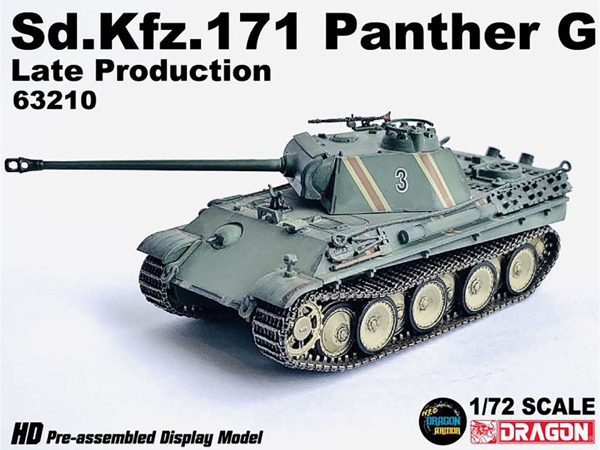 WW.II German Army Sd.Kfz.171 Panther G Late Production Turret No. 3 Car Germany 1945 Completed Product
