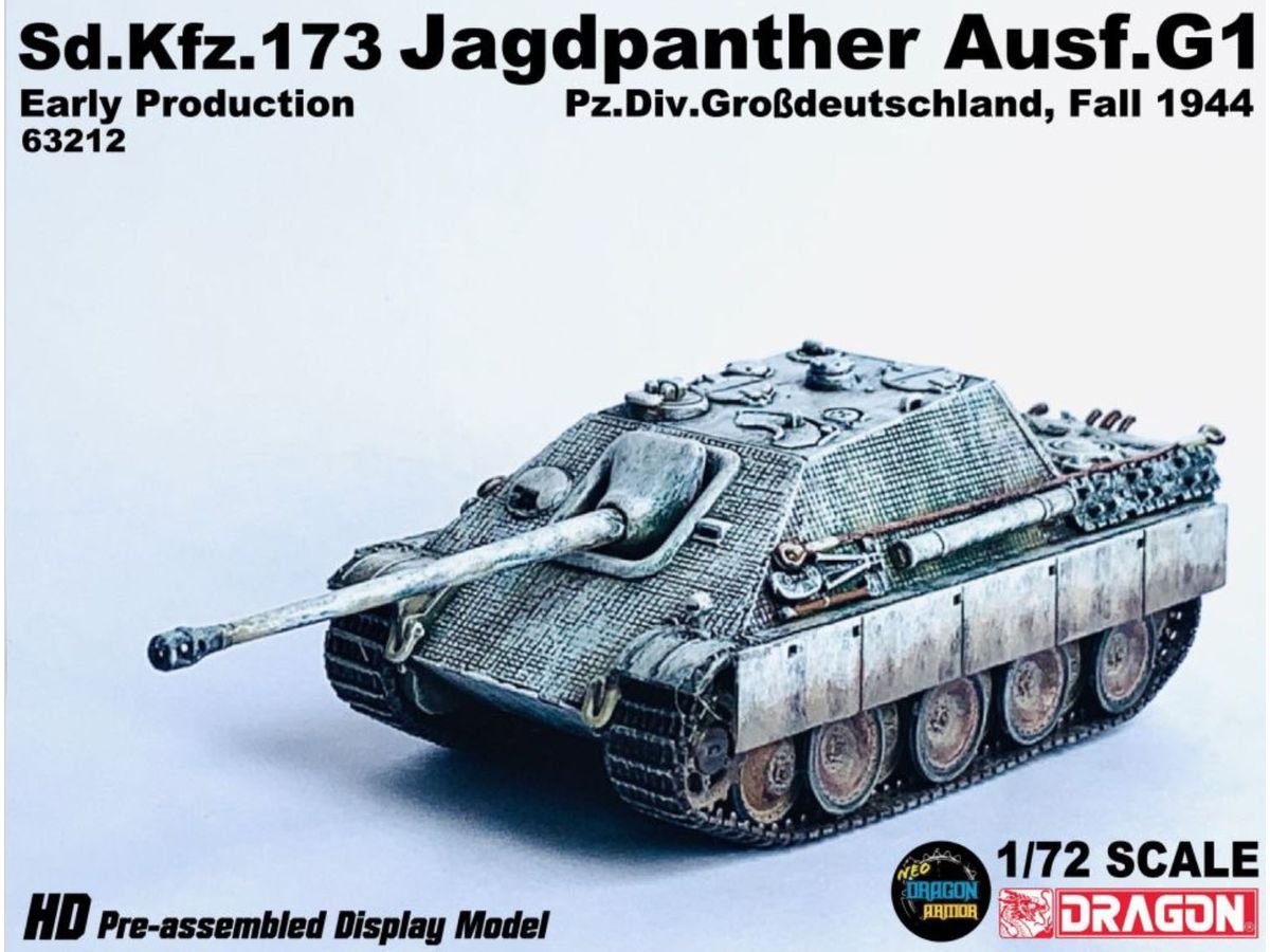 WW.II German Army Sd.Kfz.173 Tank Destroyer Jagdpanther G1 Early Production Grossdeutschland Division 1944 Autumn Completed Product