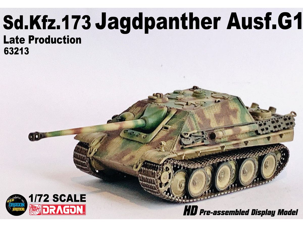 WW.II German Tank Destroyer Jagdpanther G1 Late Production 654th Heavy Tank Destroyer Battalion France 1944 Complete Product