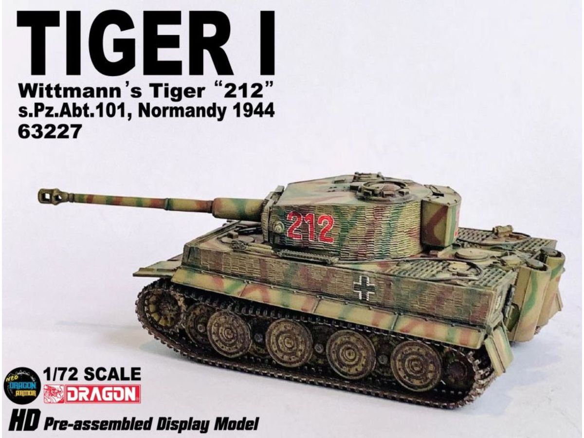 WW.II German Army Tiger I Late Production Wittmann Tiger 212 Car 101st Heavy Tank Battalion Normandy 1944 Complete Product