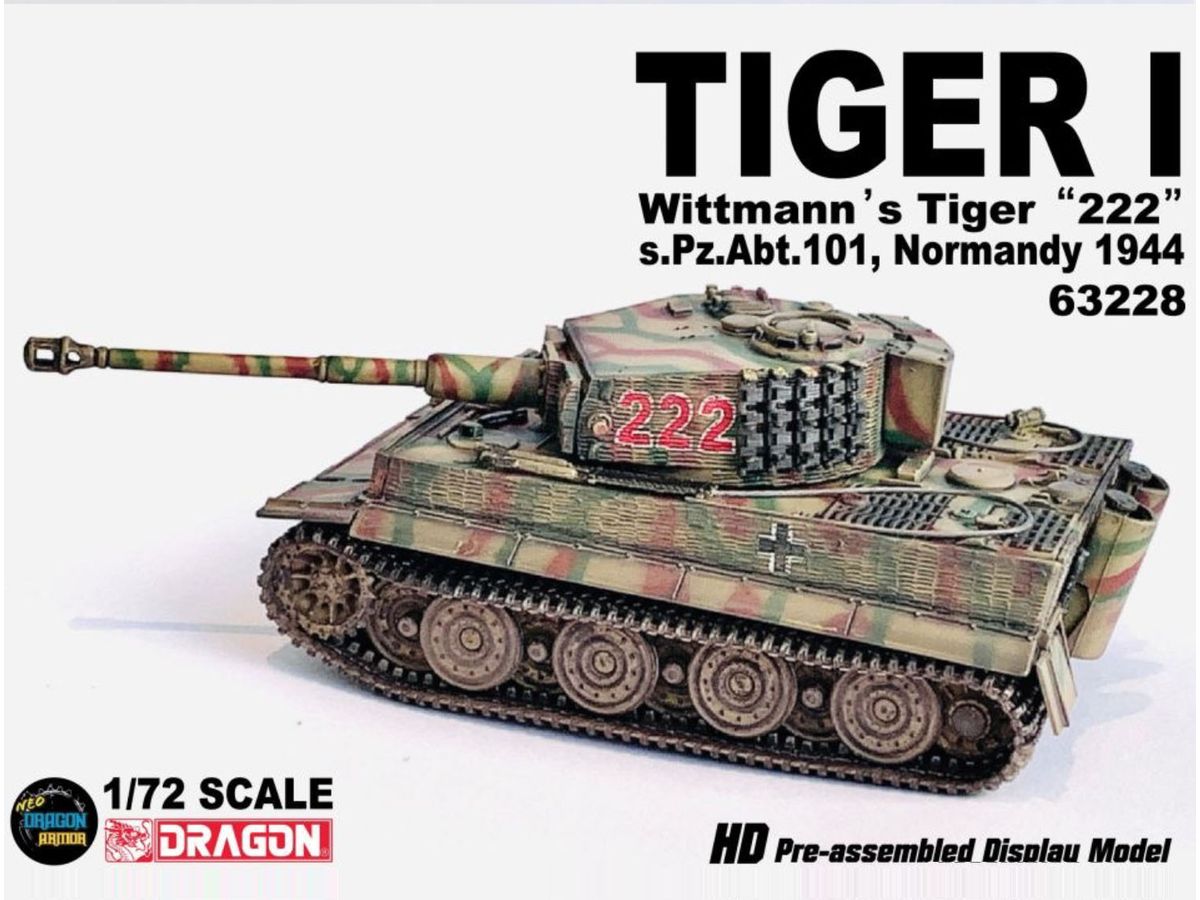 WW.II German Army Tiger I Late Production Wittmann Tiger 222 Car 101st Heavy Tank Battalion Normandy 1944 Complete Product