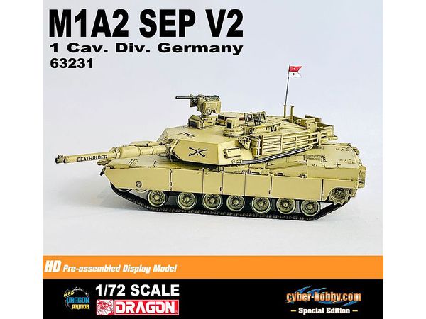 US Army M1A2 Abrams SEP V2 1st Cavalry Division Death Rider (German Garrison) Completed Product