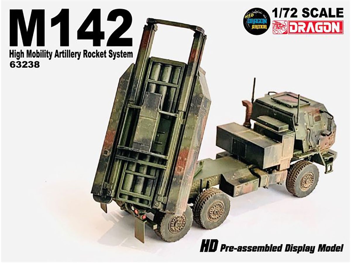 US Army M142 High Mobility Rocket Artillery System (HIMARS) 3-color camouflage finished product