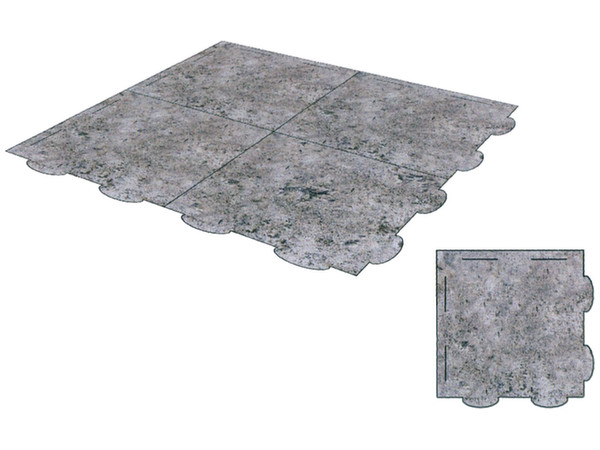Pepatama Series: F-005 Paper Diorama Joint Mat Concrete A