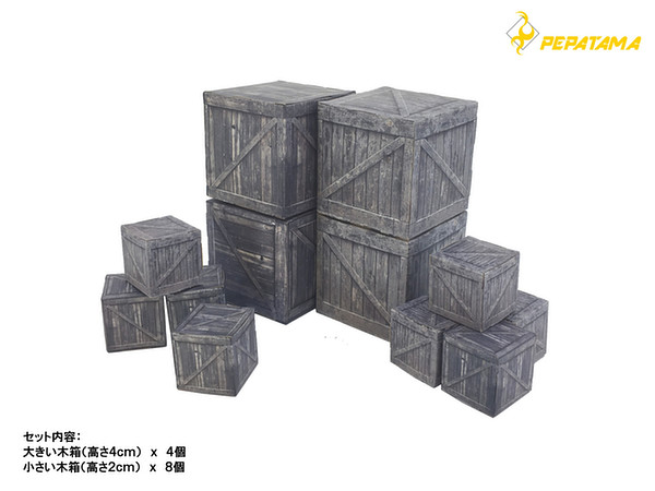 Scale Paper Diorama Pepatama Series BS-001 Wood Box A