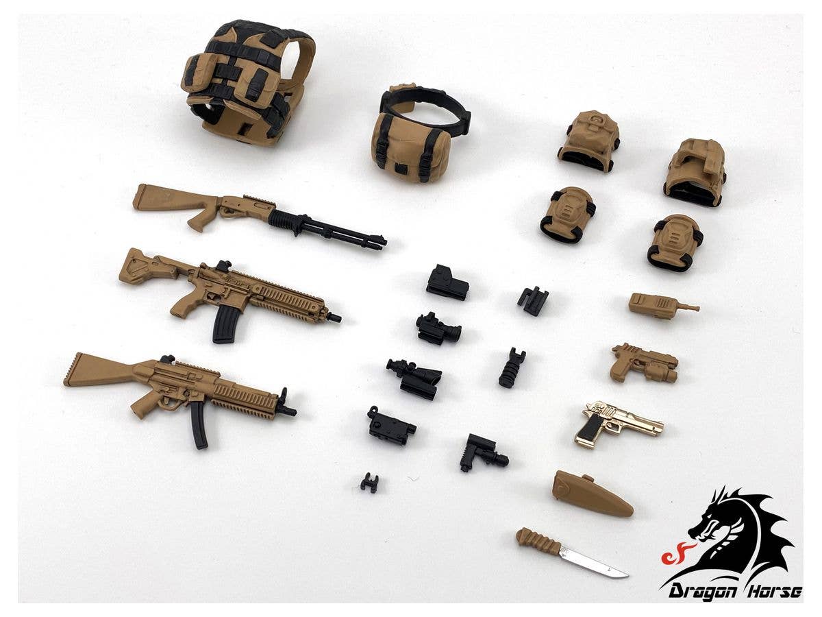 DH-E001AD Action Figure Equipment Set A (Assault) Desert Ver.
