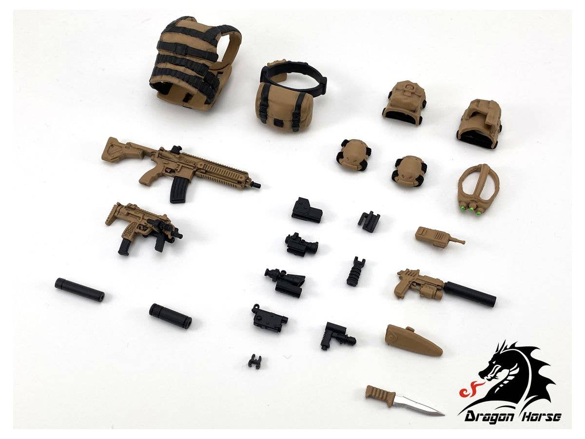 DH-E001BD Action Figure Equipment Set B (Ghost) Desert Ver.