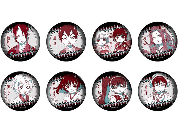 AFORCE x DRAGON HORSE Hoozuki no Reitetsu Can Badge 1Box 8pcs