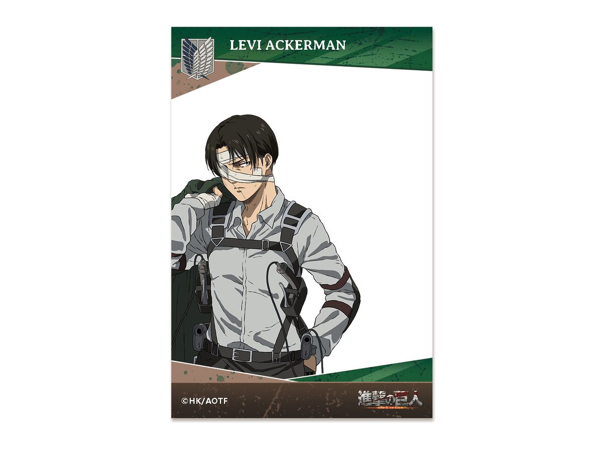 AFORCE x DRAGON HORSE Attack on Titan: Transparent Character Card Levi