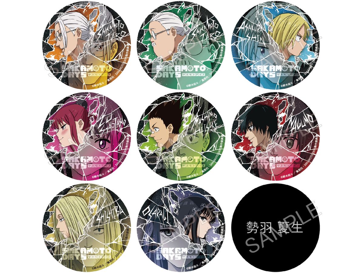 AFORCE x Dragon Horse Sakamoto Days Trading Holo Can Badge: 1Box (9pcs)