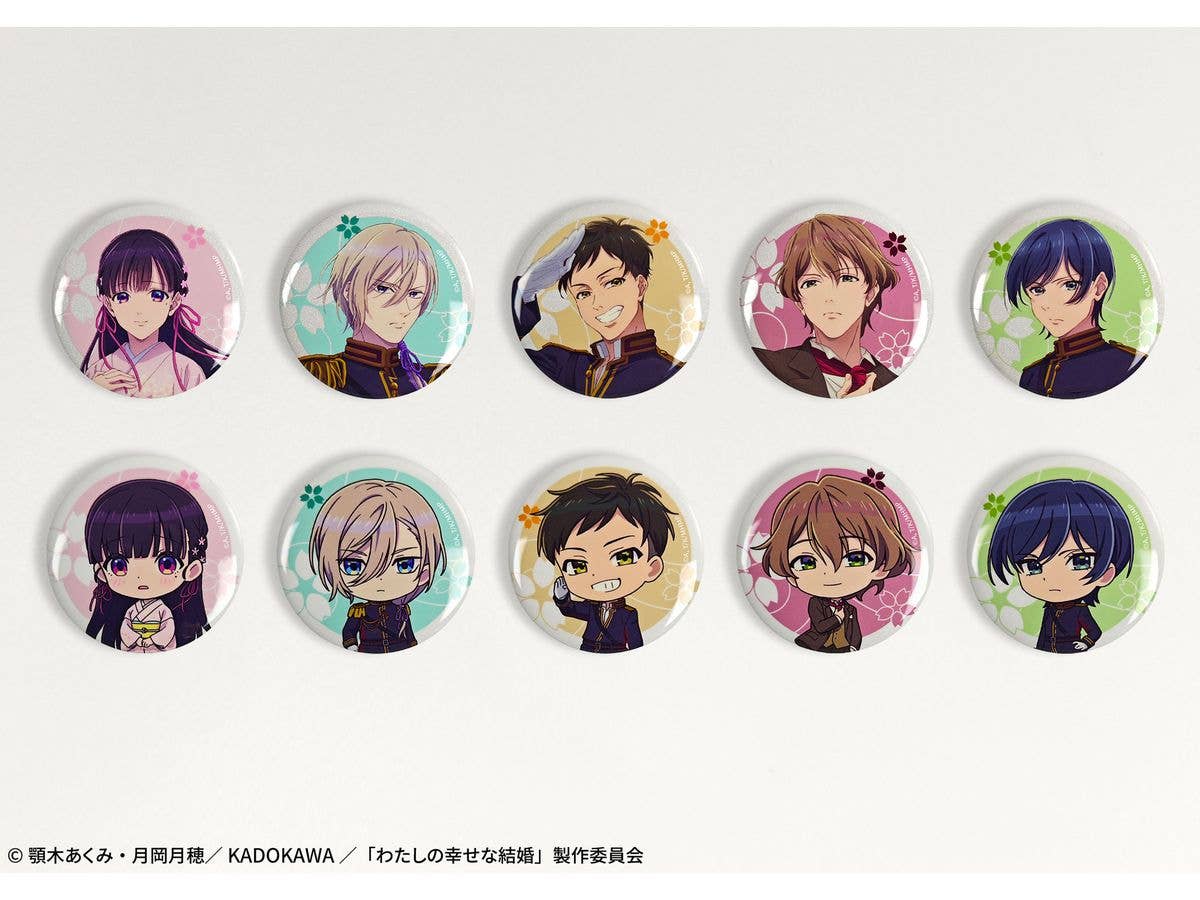 AFORCE x DRAGON HORSE My Happy Marriage Trading Can Badge 1Box 10pcs