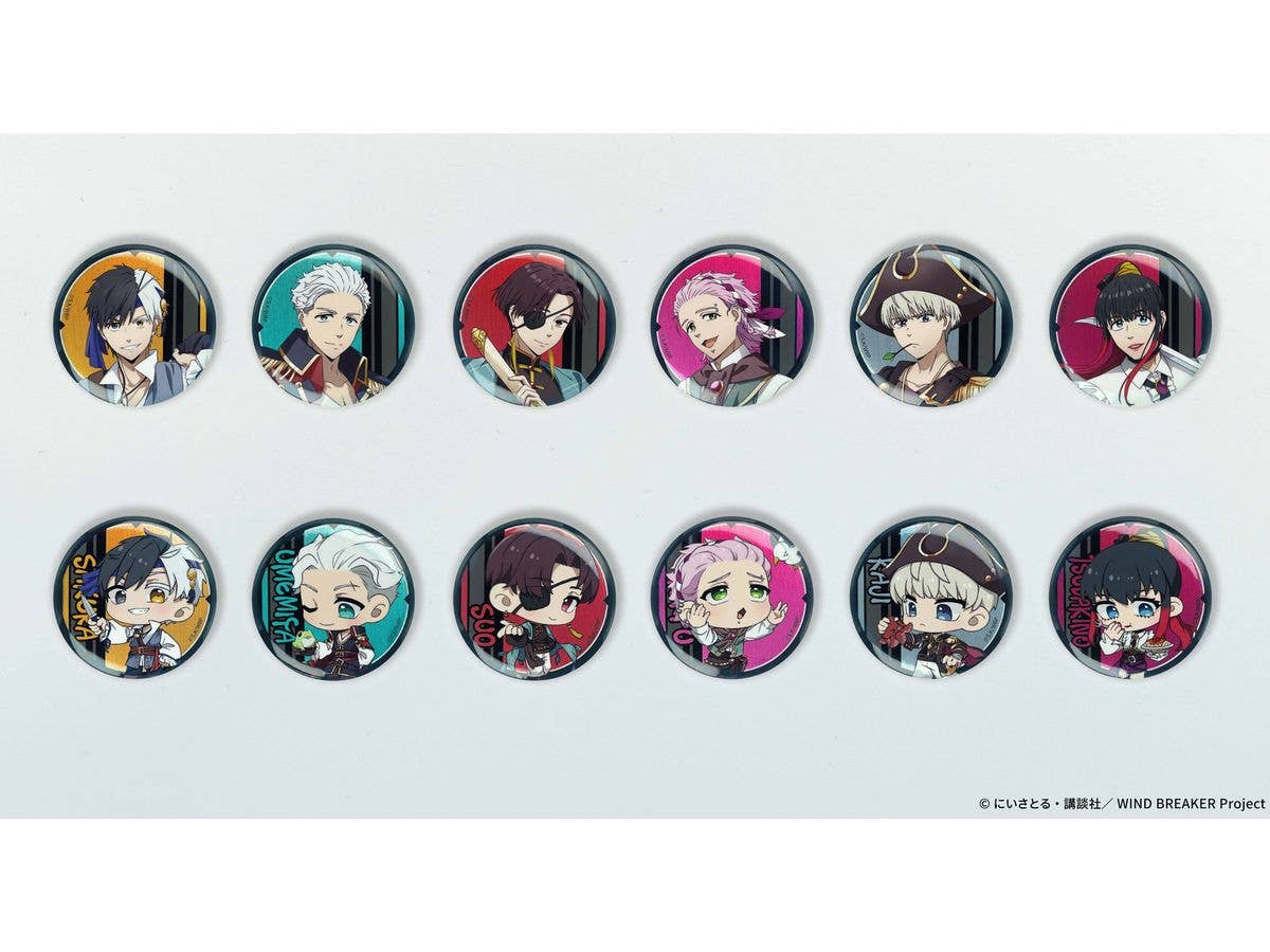 AFORCE x DRAGON HORSE WIND BREAKER (Pirate Ver.) Trading Can Badge 1Box 12pcs