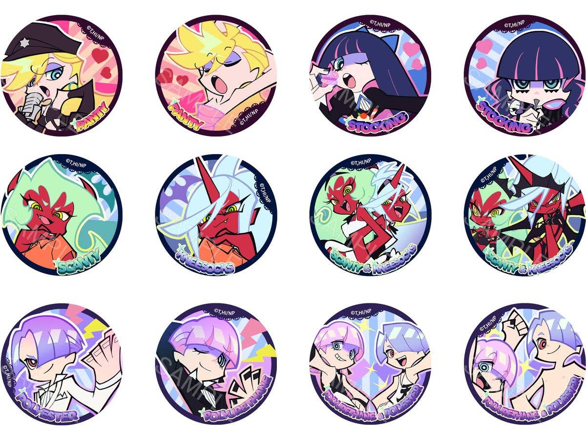 AFORCE x DRAGON HORSE New PANTY & STOCKING with GARTERBELT Trading Can Badge 1Box 12pcs