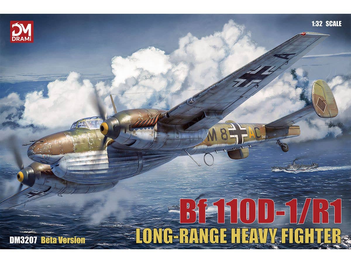 WW.II German Bf110D-1/R1 Dackelbauch w/Photo-Etched Parts & Metal Wire