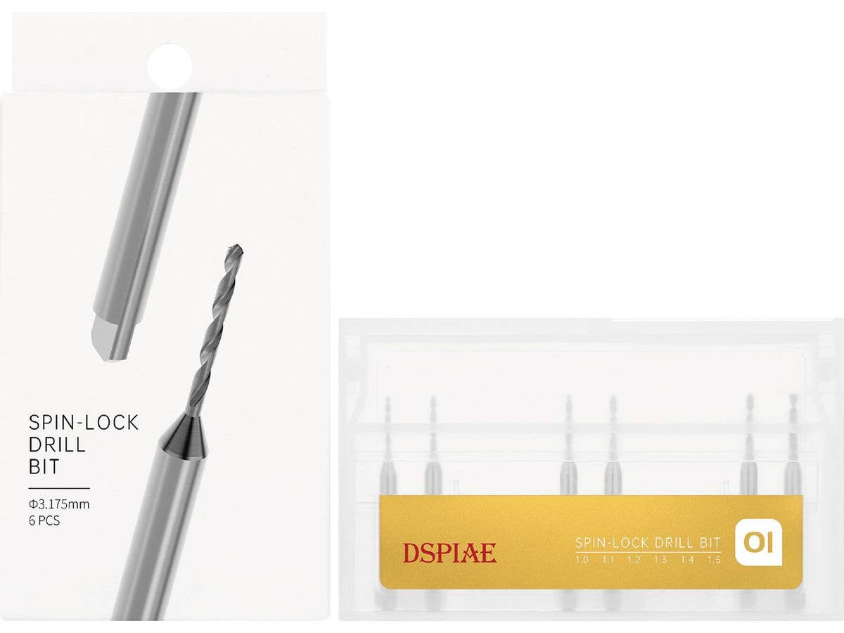 Flat Shank Drill Bit Set (1.0/1.1/1.2/1.3/1.4/1.5mm)