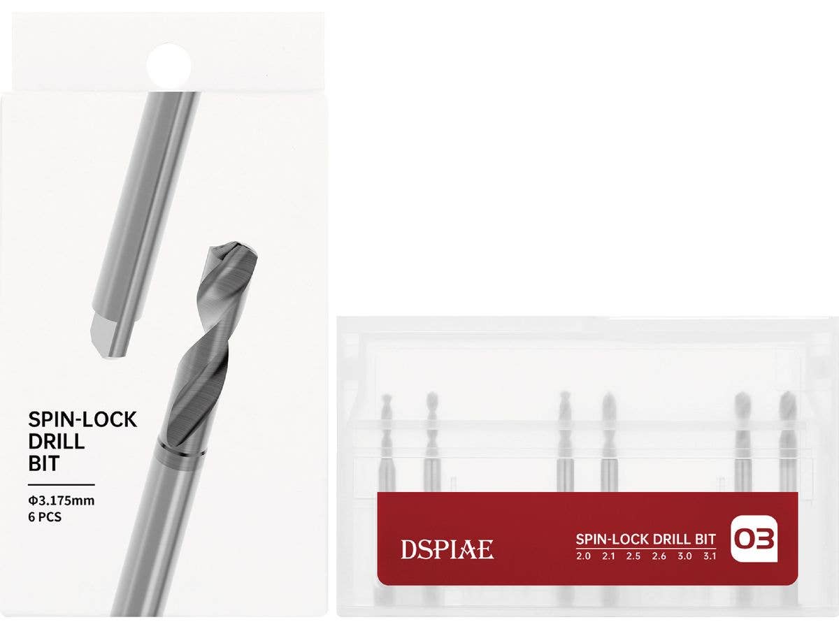 Flat Shank Drill Bit Set (2.0/2.1/2.5/2.6/3.0/3.1mm)