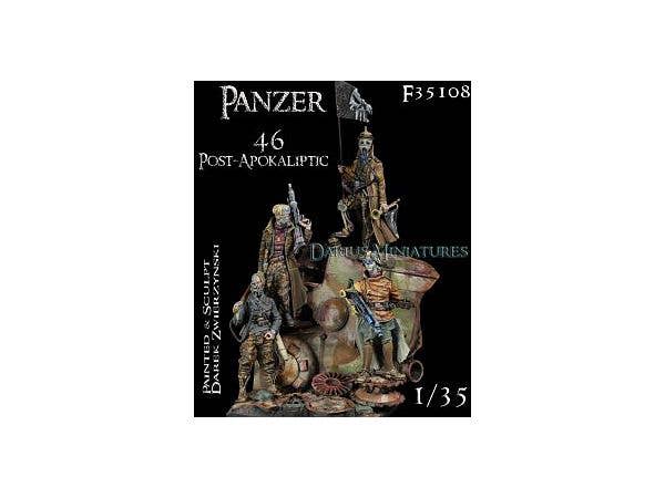 Panzer 46 Post-Apokaliptic Figure Set (4 Figures + Base)