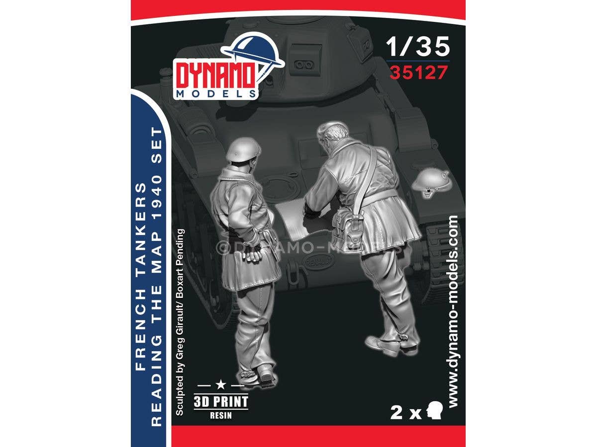 French Tankers Reading the Map 1940 Set