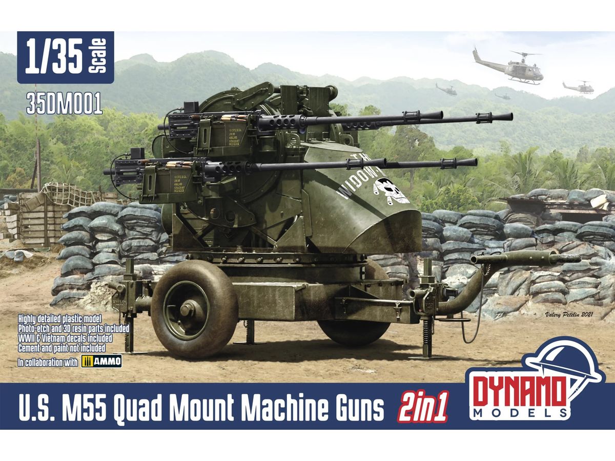 M55 Quad mount Machine Guns 2in1