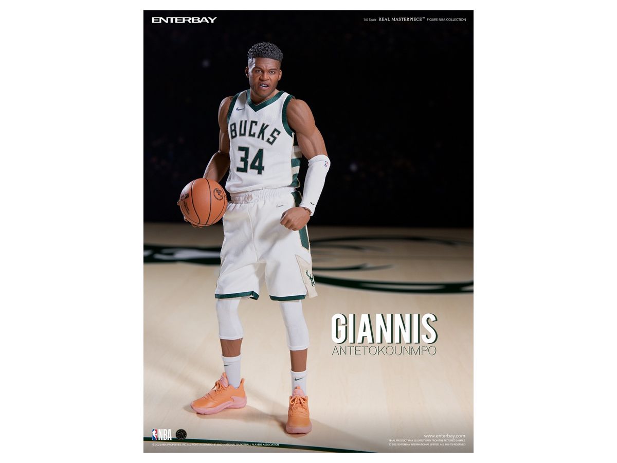 1/6 REAL MASTERPIECE NBA COLLECTION: GIANNIS ANTETOKOUNMPO NBA ACTION –  ENTERBAY