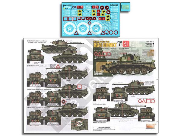 WWII British Army 11th Armored Division A34 Comet Cruiser Tank Part 1 23rd Light Cavalry Regiment