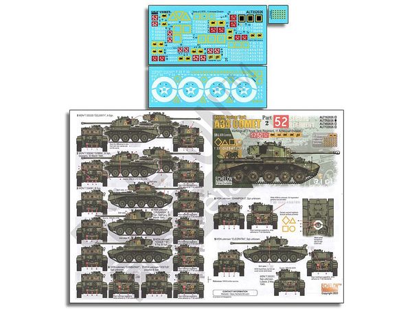 WWII British Army 11th Armored Division A34 Comet Cruiser Tank Part 2 3rd Royal Tank Regiment (3 RTR)