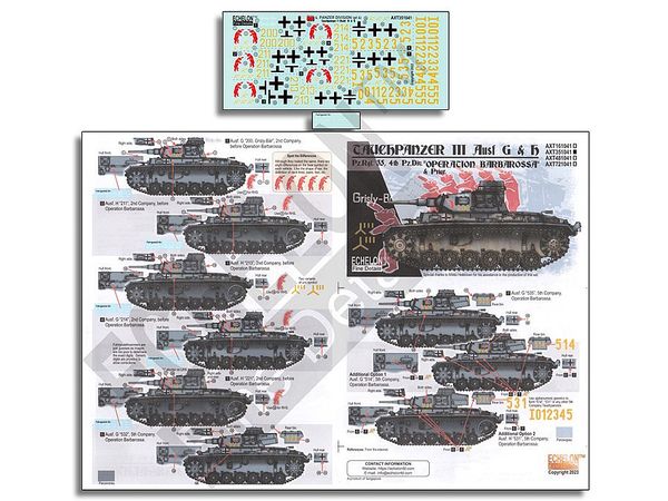 WWII German 4th Armored Division Panzer III Submersible Tank G & H before and after Operation Barbarossa