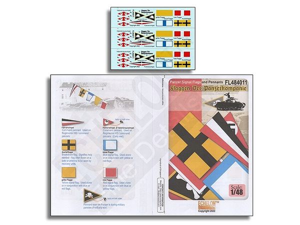 WWII Germany Tank Signal Flags and Pennants