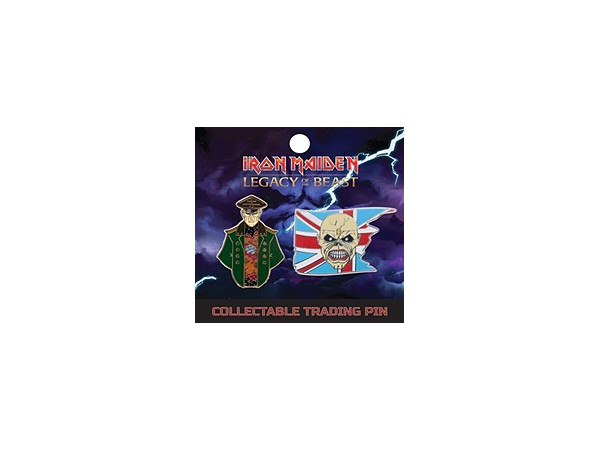 Iron Maiden: Legacy of the Beast Lapel Pin Set 1 Trooper Eddie and General 2-Pack