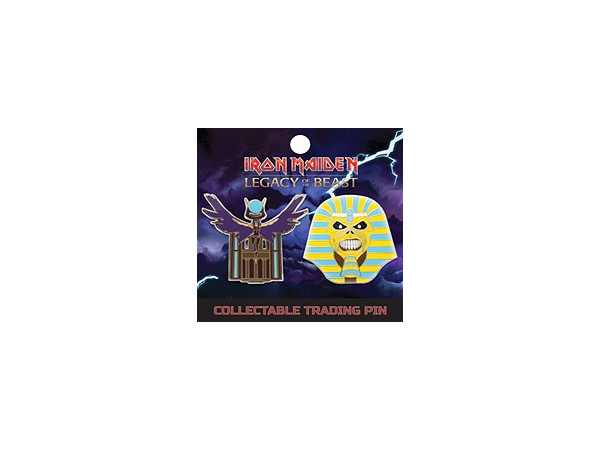Iron Maiden: Legacy of the Beast Lapel Pin Set 2 Pharaoh and Aset 2-Pack