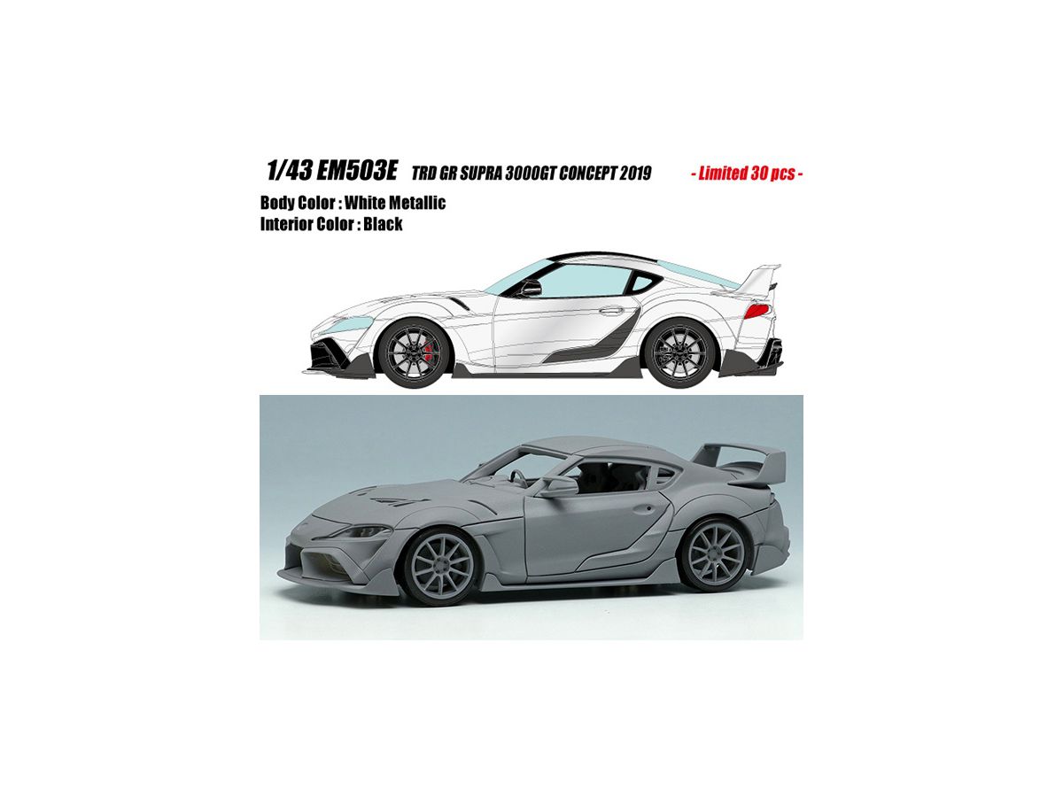 Toyota GR SUPRA TRD 3000GT Concept 2019 White Metallic