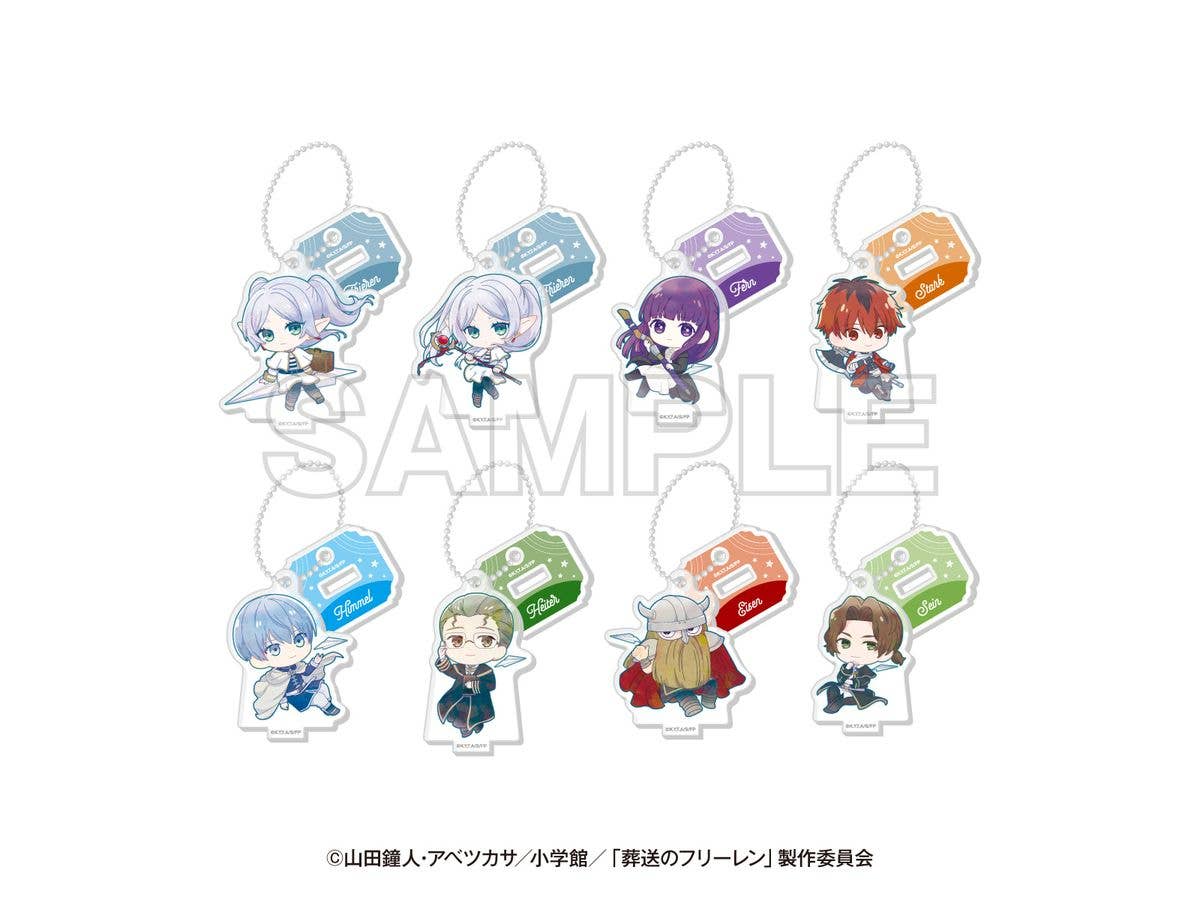 Tv Anime Frieren: Beyond Journey's End x Keisei Electric Railway Keisei No Freiren: Trading Acrylic Stand Chain 1 Box 8 Pieces