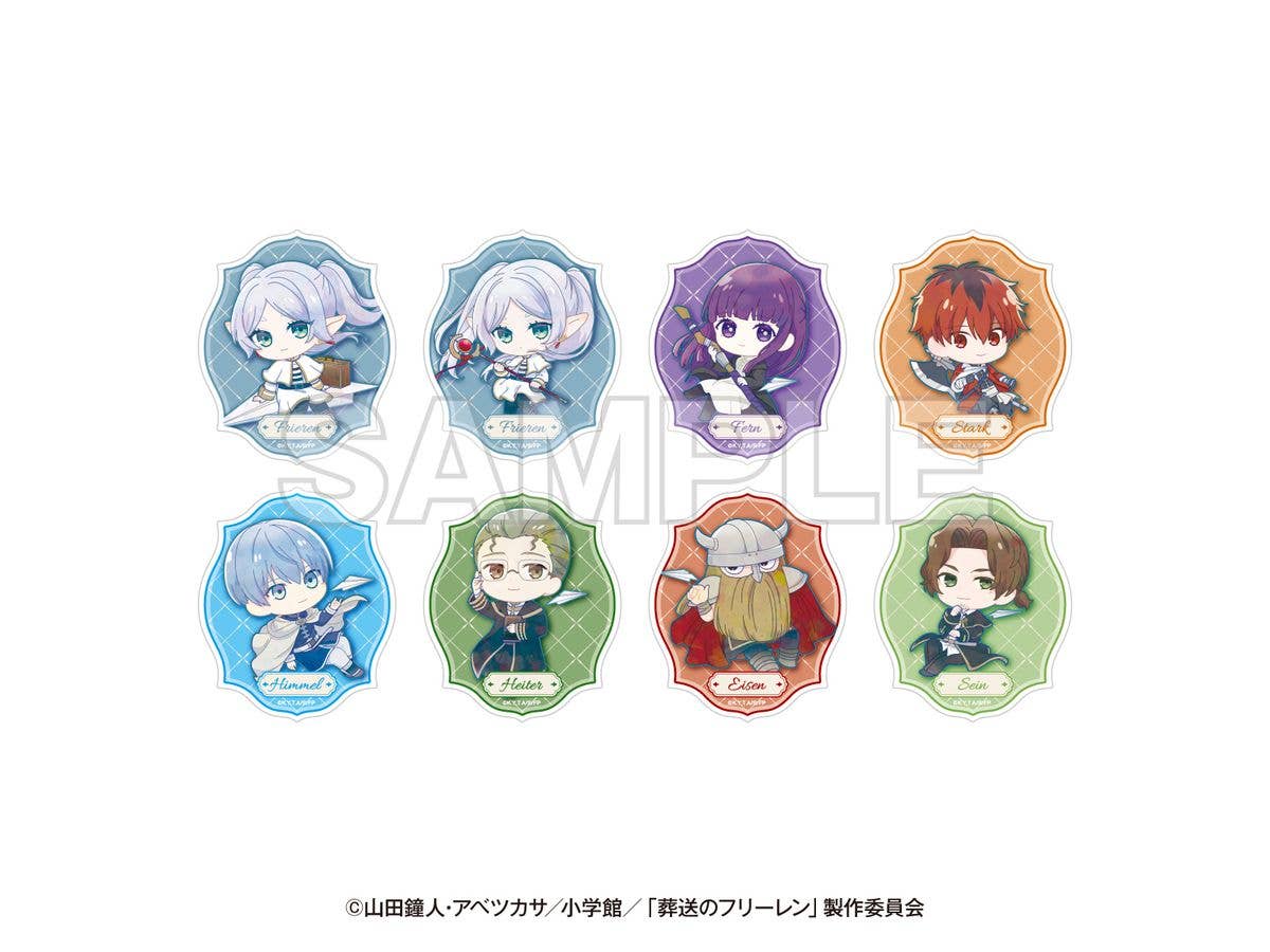 Tv Anime Frieren: Beyond Journey's End x Keisei Electric Railway Keisei No Freiren: Trading Acrylic Stickers 1 Box 8 Pieces