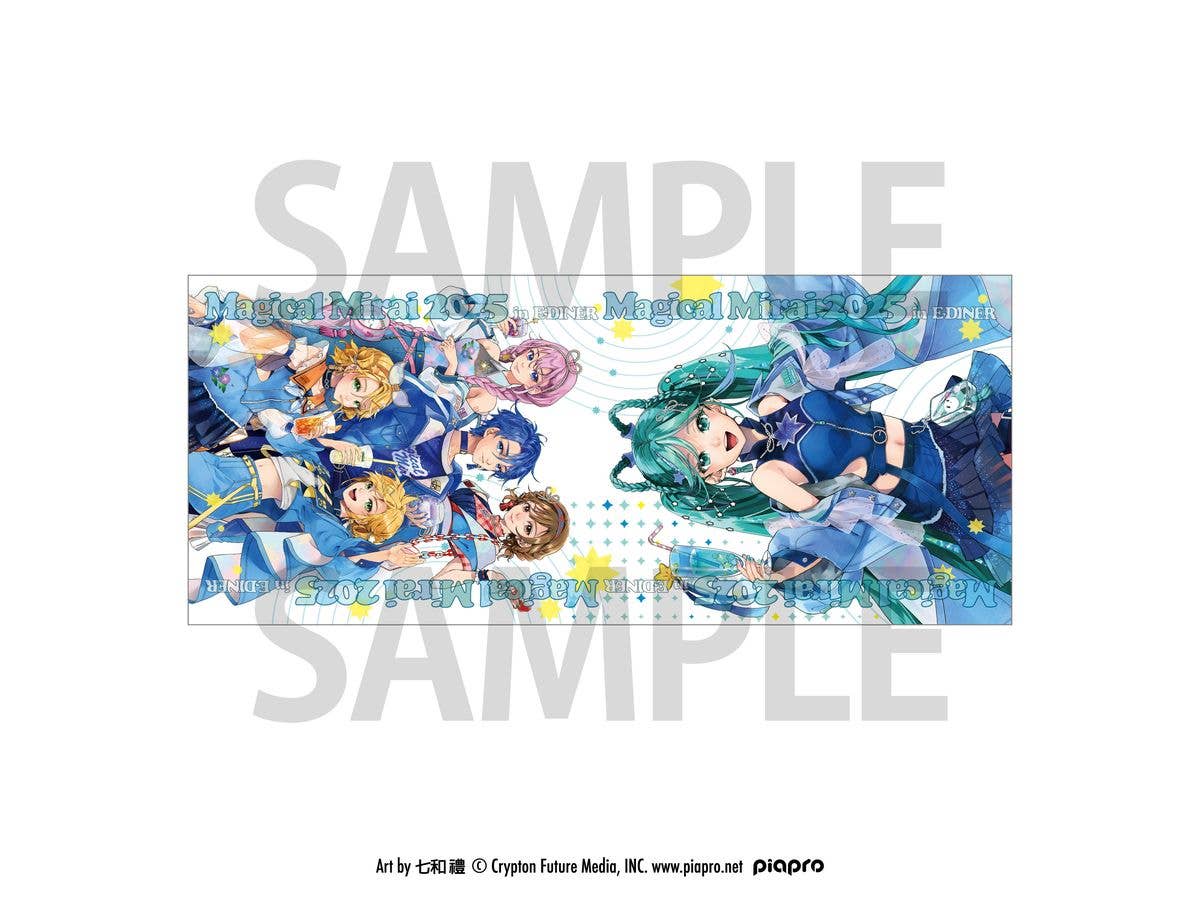 Hatsune Miku: Magical Mirai 2025 Collaboration Cafe In E-Diner Face Towel