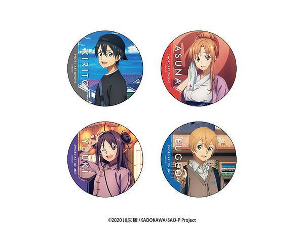 Sword Art Online Trading Can Badge October 2024 Edition 1Box 4pcs